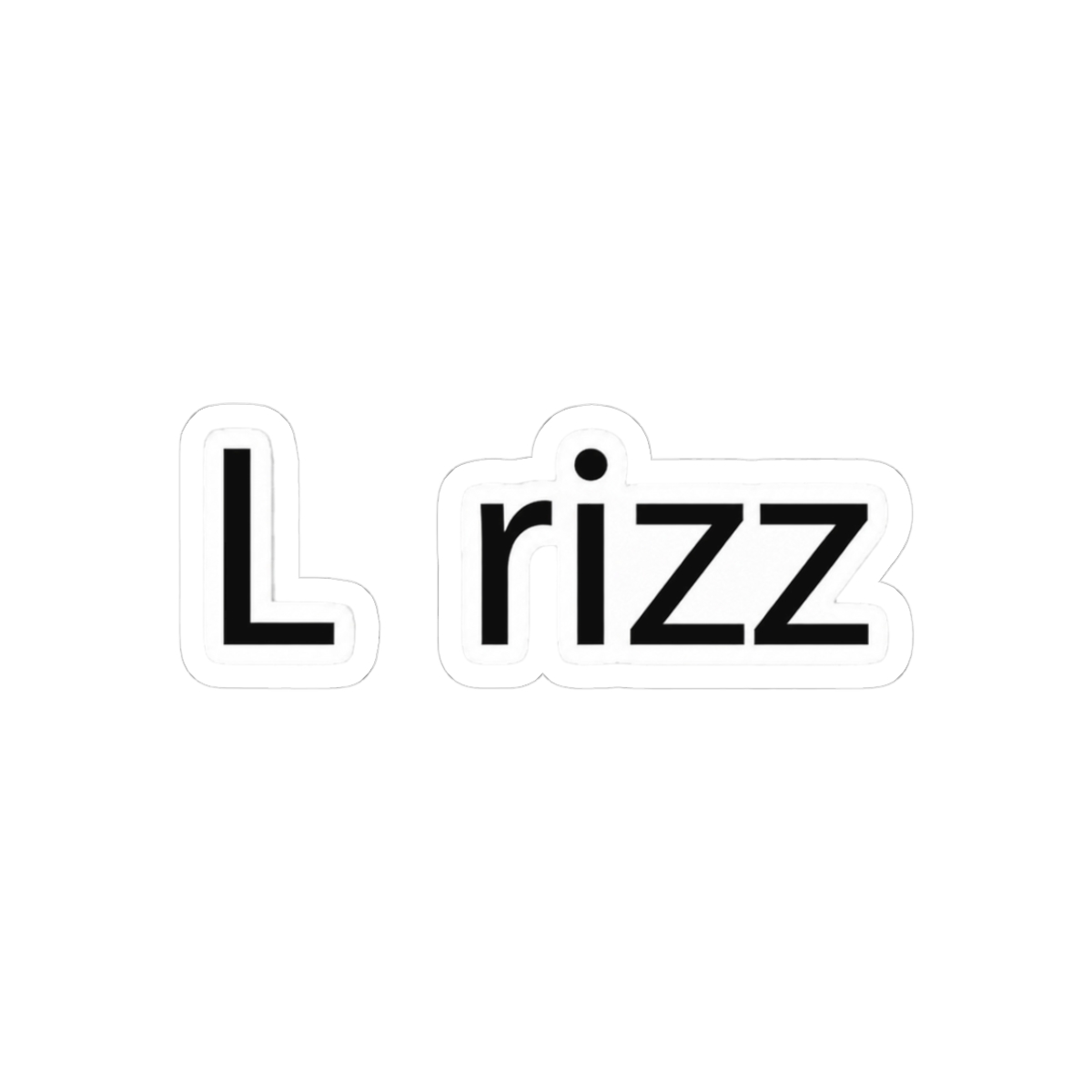 L Rizz Meme Sticker