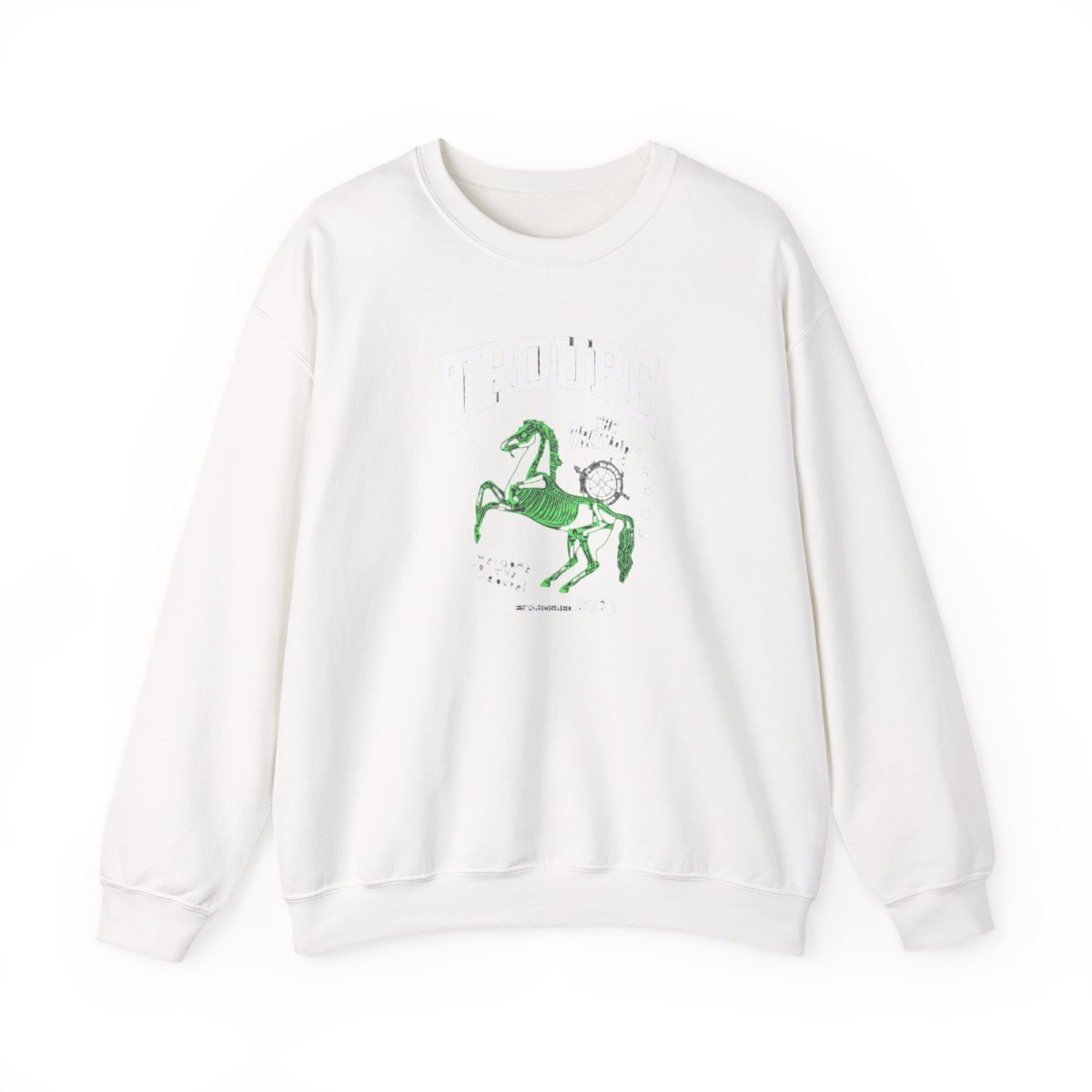 Fanum Troupe Army Crewncek Casual Clothing - Walmart.com Crewneck